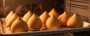 aquecer salgadis no forno
